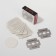 Set for pedicure, 9 items, in a package, black color