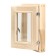Window, 40x30 cm, double glass, linden, outer opening