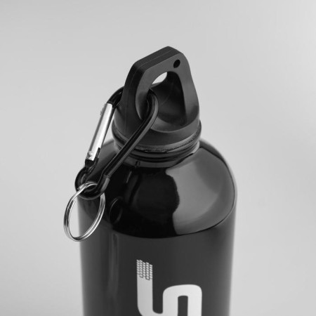 Water flask, 500 ml, "Master K", 20 x 6 cm, black-2