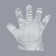 Disposable gloves set 100pcs transparent 0.7 miMikr packet nakl QF