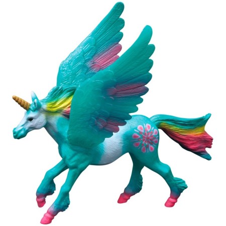 Figure "World of Fantasy: Green Unicorn with Wings"