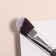 Brush Graphite makeup, 17.5 (+/- 1) cm, dark gray/silver color