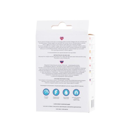 Vacuum-wave stimulator of the clitoris L’Eroina by Toyfa Laly, silicone, 10 cm-16