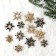 New Year's decor with backlight "Snowflake" 8 × 12.5 cm, set 12 pcs.