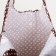 Permanent bag on the button, folding, brown color
