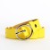 Building belt, width 2.3 cm, screw, buckle metal, yellow color