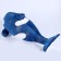 Skill of the soft toy "Killed", 80 cm, blue color
