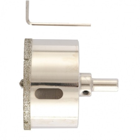 Diamond drill Matrix, according to porcelain tile, 65 x 67 mm, 3-shanned shank