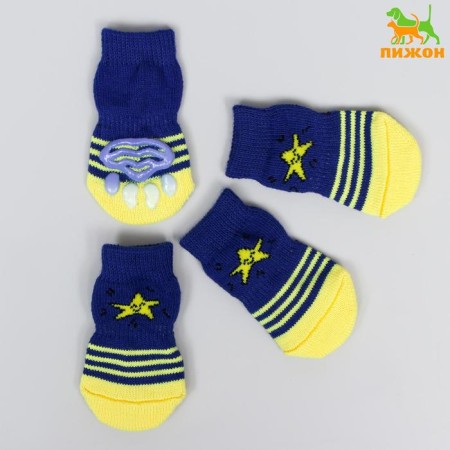 Nosks non -slip "star", s (2.5/3.5 * 6 cm), set 4 pcs
