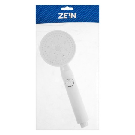 Shower watering can Zein Z3540, d = 90 mm, 5 modes, button "stop", removable top, white-9