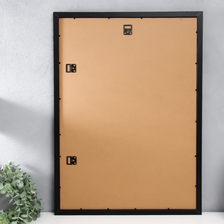 Photo frame MDF "Ellis" 50x70 cm with a paspartm, black (plastic screen)-2