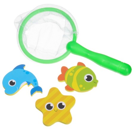 Set for playing in the bath "Fishing: Fun fish", a net, 3 soft stickers, views and color mix