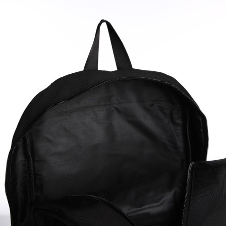 Youth backpack on lightning, 2 departments, 4 pockets, black color-5