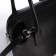 Women's bag with a zipper, with a cosmetic bag, black color