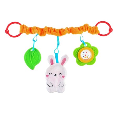 Stretching - Soft rattle on the crib/stroller "Bunny", I crush me-5