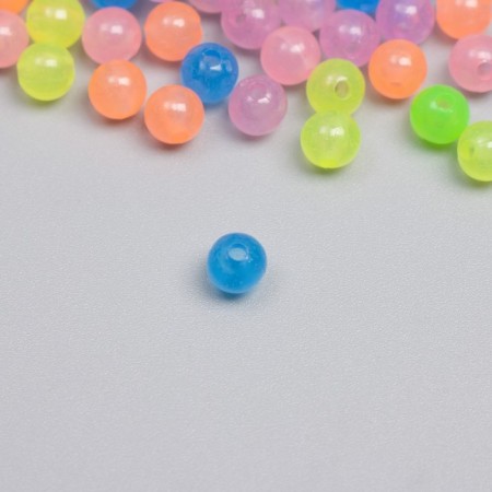 A set of beads luminous in the dark "Astra" 6 mm, 20 g, multi -colored-2