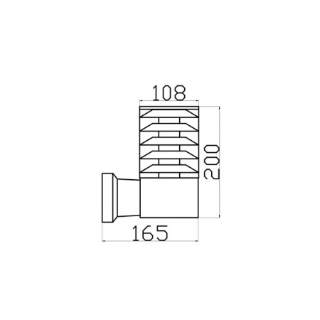 Sconces Outdoor O576WL-01GR, 1x60W, 16.5x10.8x20 cm, e27, gray color gray-5
