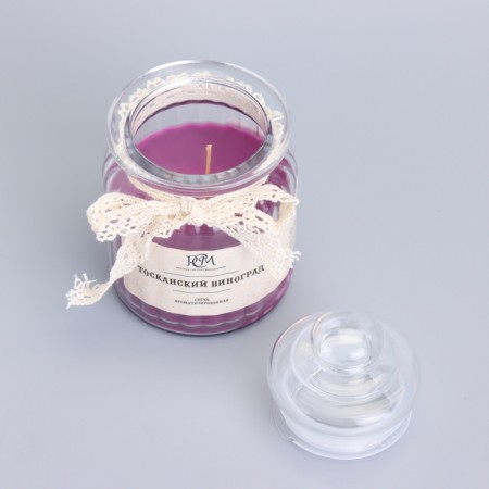 Candle in the bank flavored "Tuscan grapes" 180g, burning time 45h-3