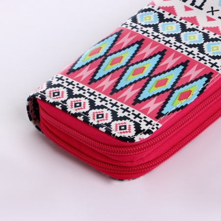 Women's wallet with lightning, pink color-1