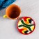 Tea couple Rishtan ceramics "Atlas", 220 ml, multi -colored