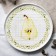 Ceramic plate "Summer Day", 21.2 cm, white color