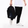 Male backpack on a zipper, 3 outer pockets, black color