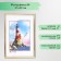 Photo frame plastic "Palette" 21x30 cm, gold, with a leg