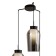 Mantra Nora, E27, 3x20W chandelier, black color, marble
