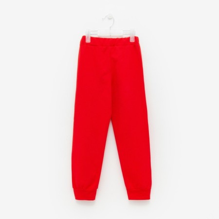 Children's costume (sweatshirt, trousers) I am beginning, red color, height 134 cm-10