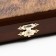 Backgammon "Hunting with a golden eagle", a wooden board 40 x 40 cm, with a field for playing checkers