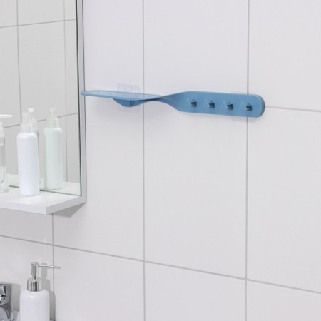 Bathroom holder on Velcro “Solution”, 41 × 7 × 4.5 cm, color mix-2