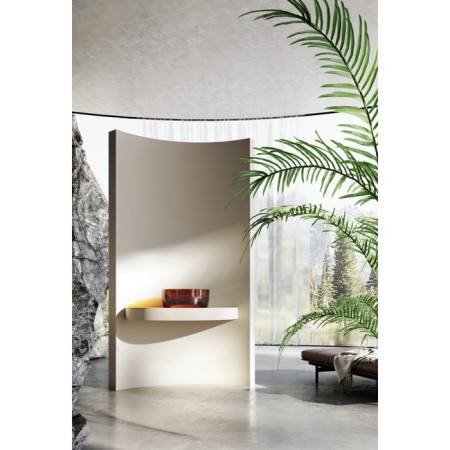 ABBER KRISTALL AT2804OPAL sink, 400x400x150 mm, brown-2
