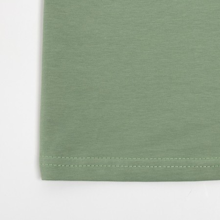 T-shirt female minku: Basic line olive color, rr 42-5