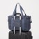 Sports bag with lightning, with an increase, external pocket, blue color
