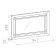 Hinged mirror Sherlock 7, 599 × 16 × 942 mm, sonoma oak color