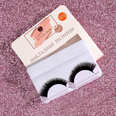 Falled eyelashes "seductive view", without glue, black color-3