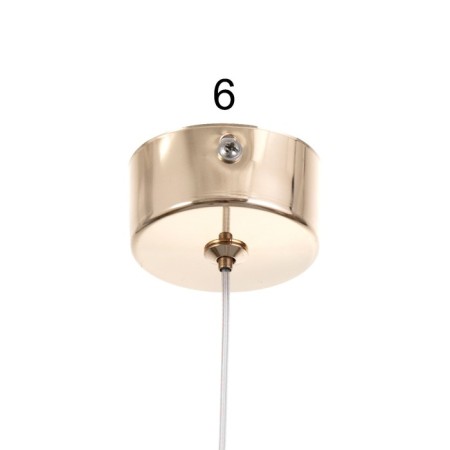 Bayerlux suspension lamp Bayerlux "Amadeus" LED 6W 4000k gold 5.3x5.3x43-243cm-6