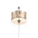 Bayerlux suspension lamp Bayerlux "Amadeus" LED 6W 4000k gold 5.3x5.3x43-243cm