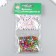 A set of plastic beads "Astra" 6 mm, 2 species of 20 g, white/rainbow (66878)