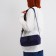 Youth bag with a zipper, blue color