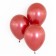 Latex ball 12 "Reflex, chrome, set 50 pcs., Red color