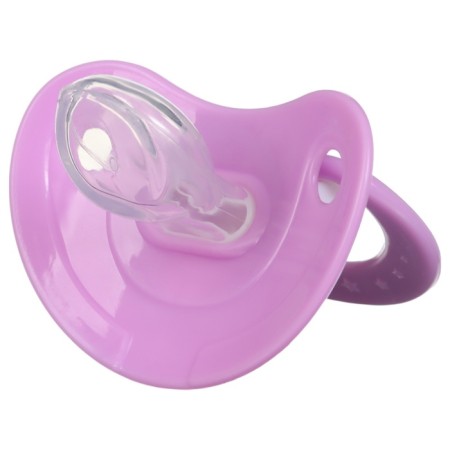 A dummy with a holder, orthodontic, from 0 months, in a container, species mix-18