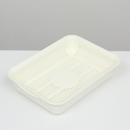 Toilet with a grid, 35.5x26x7 cm, white-3