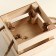 Wooden Kashpo 12 × 11 × 9 cm "odnushka light" rheck, handle rope, natural give beautifully