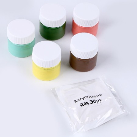 Set for drawing "Ebru. Fantasy ” - palette No. 3, 5 centuries. 20 ml-3