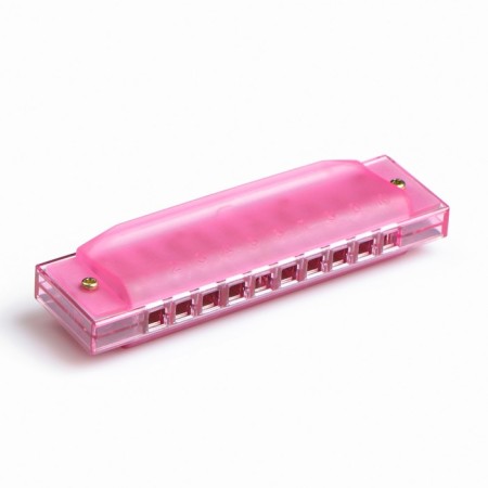 Music Life's Harry, Diatonic, 10 holes, C-Major, with a case, pink-1
