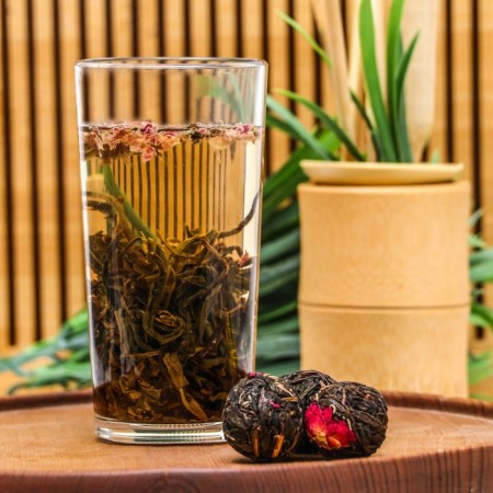 Chinese bound green tea "Rose", 50 g (+ - 5 g)-4