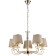 OLIMPIA chandelier, 5x40W E14, color gold