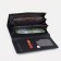 Women's wallet on a magnet, black color