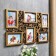 Photo frame plastic in 6 photos 10x15 cm "rose bush" Dark gold 35.5x56.5x2 cm